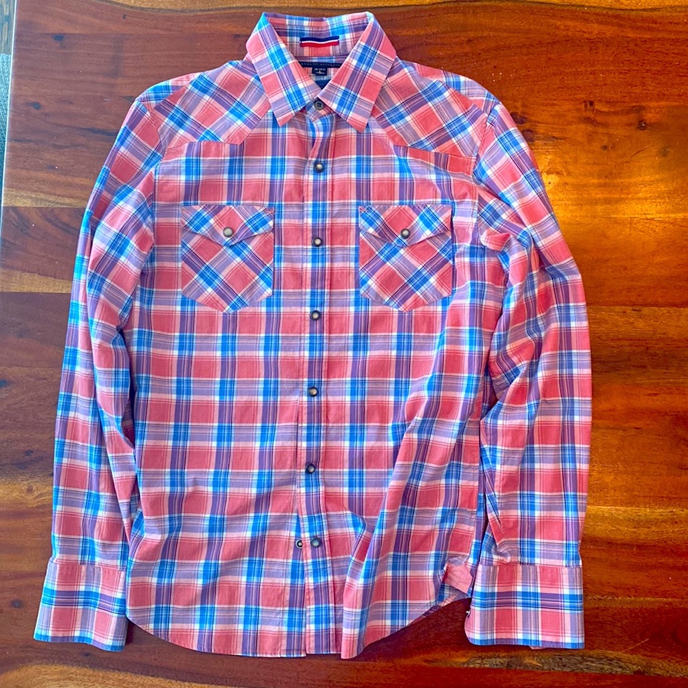 Mens Banana Republic Pearl Snap
